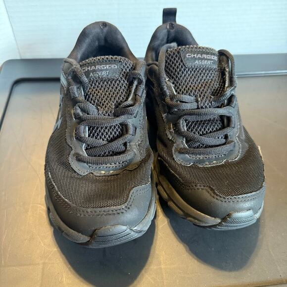 Under Armour Charged Assert Black Sneakers Youth 6 All Black Uniform-Approved - Picture 5 of 8